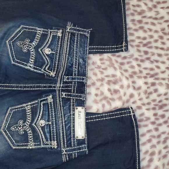 ROCK REVIVAL SIZE 31 SHELBY BOOT CUT JEANS - Picture 5 of 5